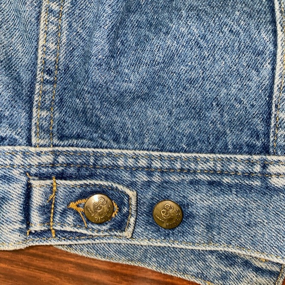 VINTAGE Customized Lee Jean Jacket M - Picture 9 of 10